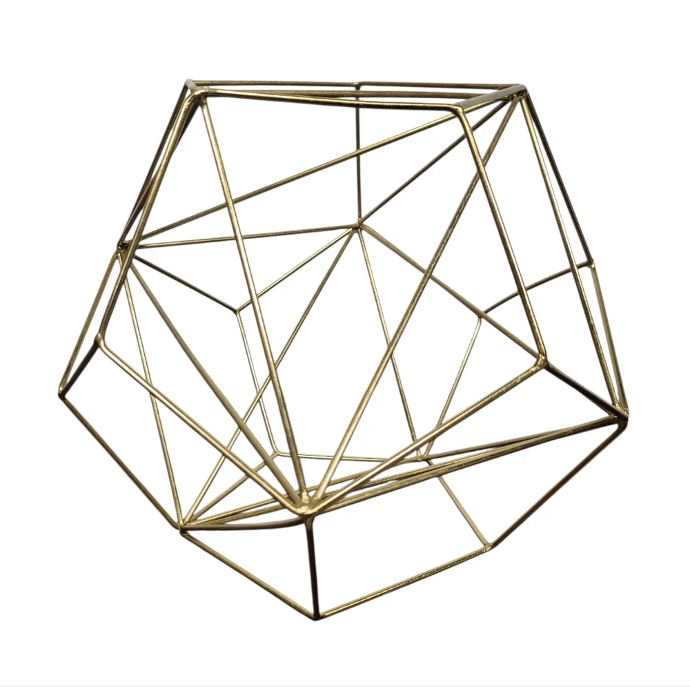 Geometric Icosahedron Himmeli - Coffee Table Decor - Modern Minimalist Orb